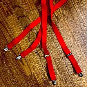 🌸10/$10 Red Adjustable MENS Suspenders